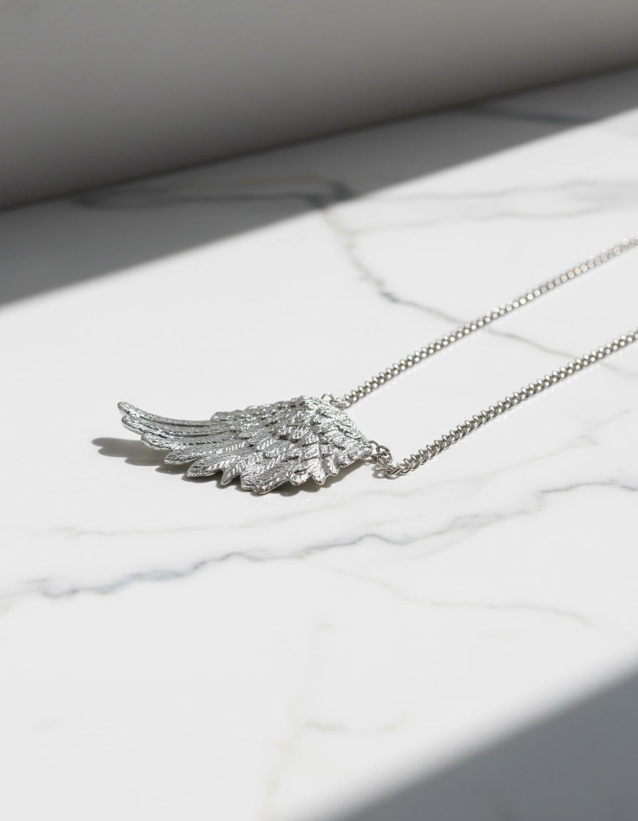 Heavenly Halo Stainless Steel Eyewear Elegant Chain with Angel Wings for Women