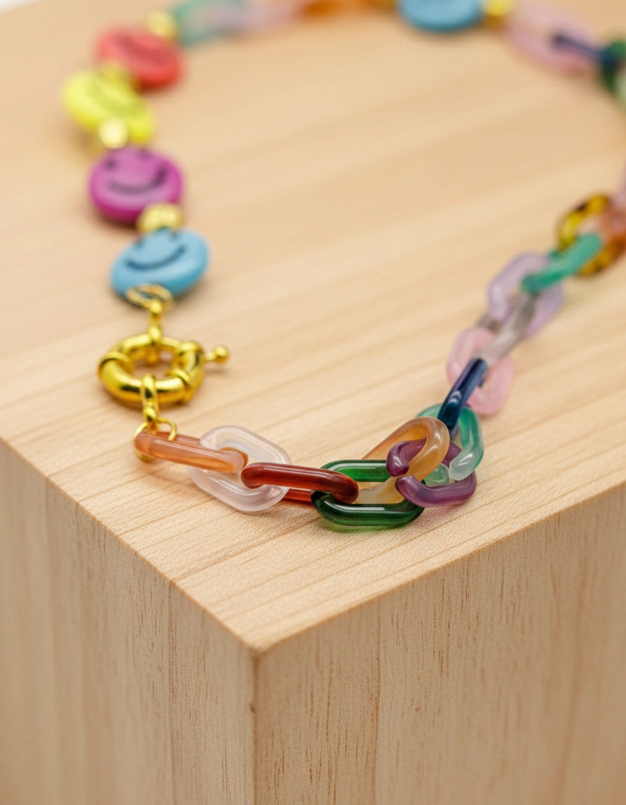 Smiley Faces Sunglasses Chain for Women