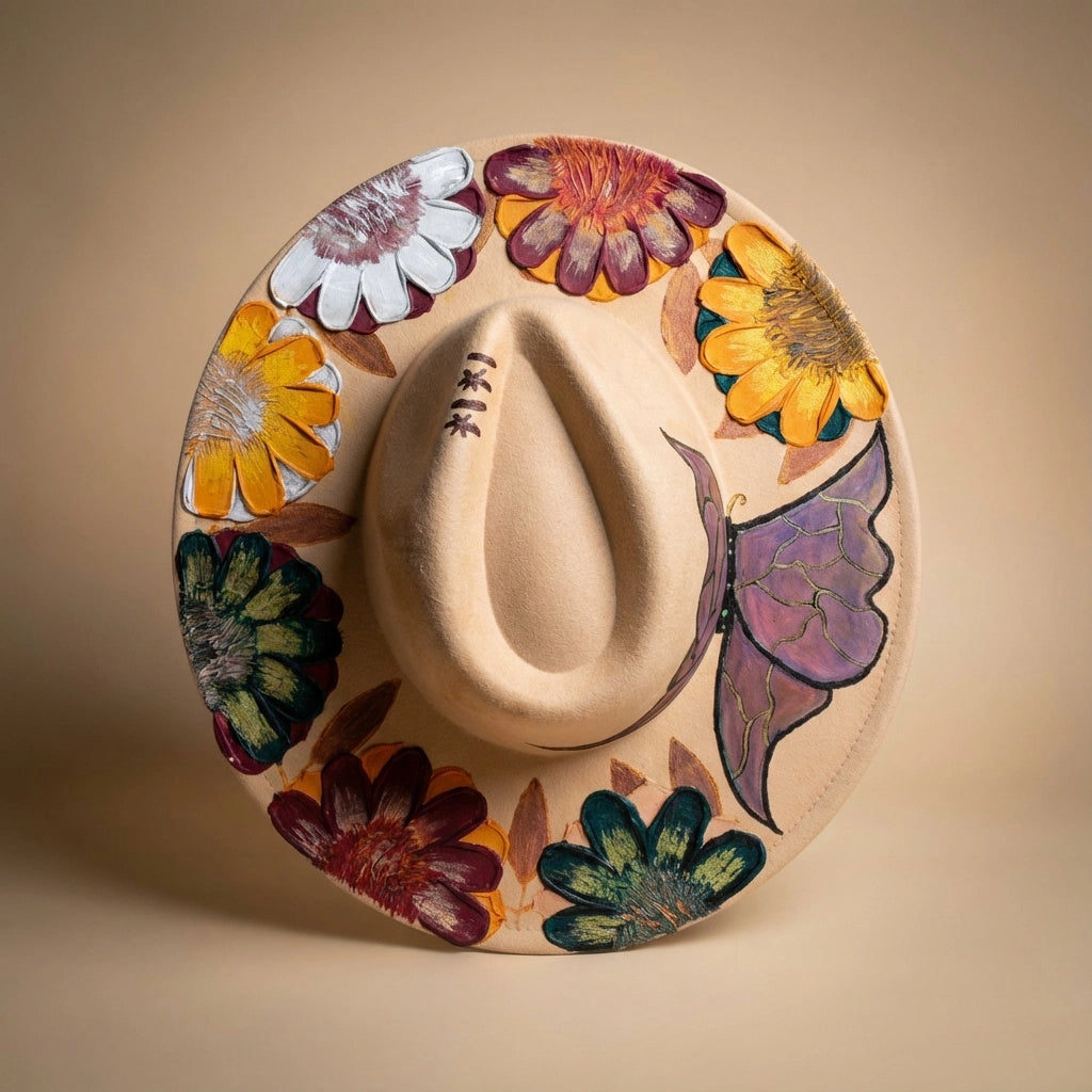 The Butterfly Garden | Western Brim Hat