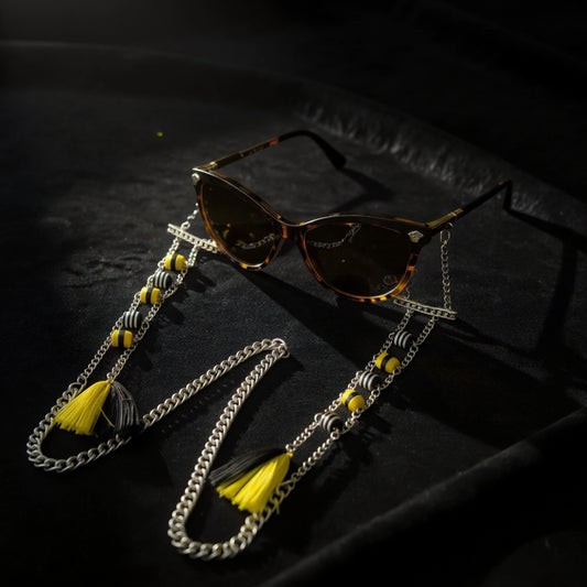 Elegant Bee-autiful Stainless Steel Eyewear Chain for Women