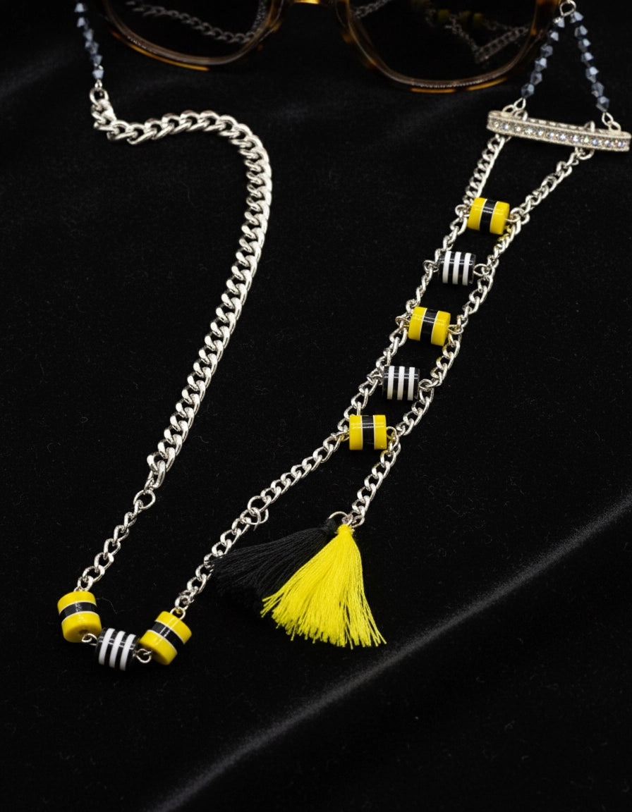 Elegant Bee-autiful Stainless Steel Eyewear Chain for Women