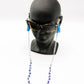 Elegant Blue Eyes Sunglasses Stainless Steel Chain for Women