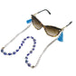 Elegant Blue Eyes Sunglasses Stainless Steel Chain for Women
