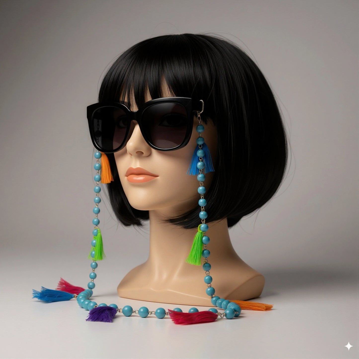 Casual Blue Pearls Sunglasses Chain for Women