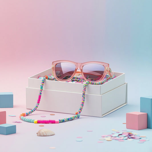 Casual Candy Colors Sunglasses Chain for Women