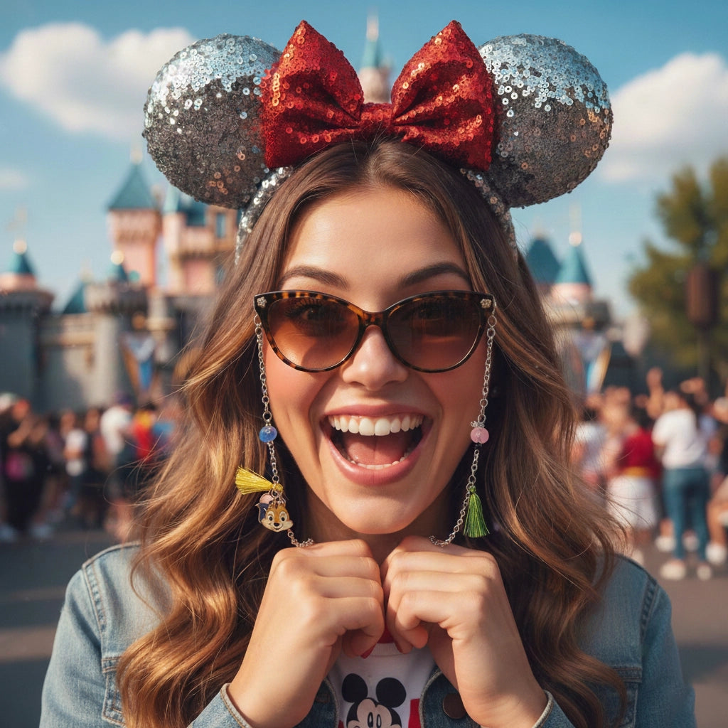 Cartoon Chic Stainless Steel Eyewear Casual Chain for Women