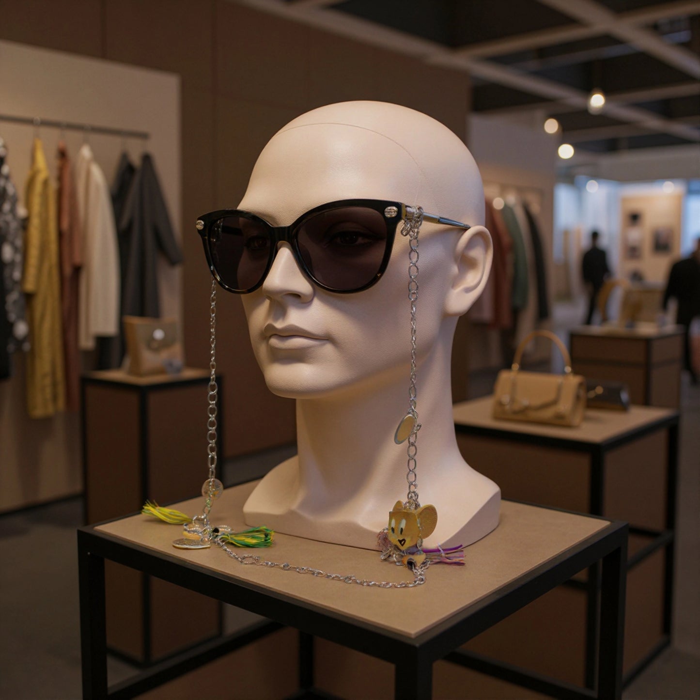 Cartoon Chic Stainless Steel Eyewear Casual Chain for Women