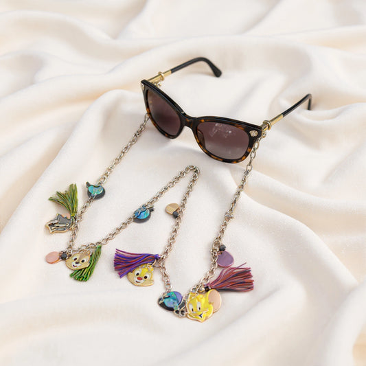 Cartoon Chic Stainless Steel Eyewear Casual Chain for Women
