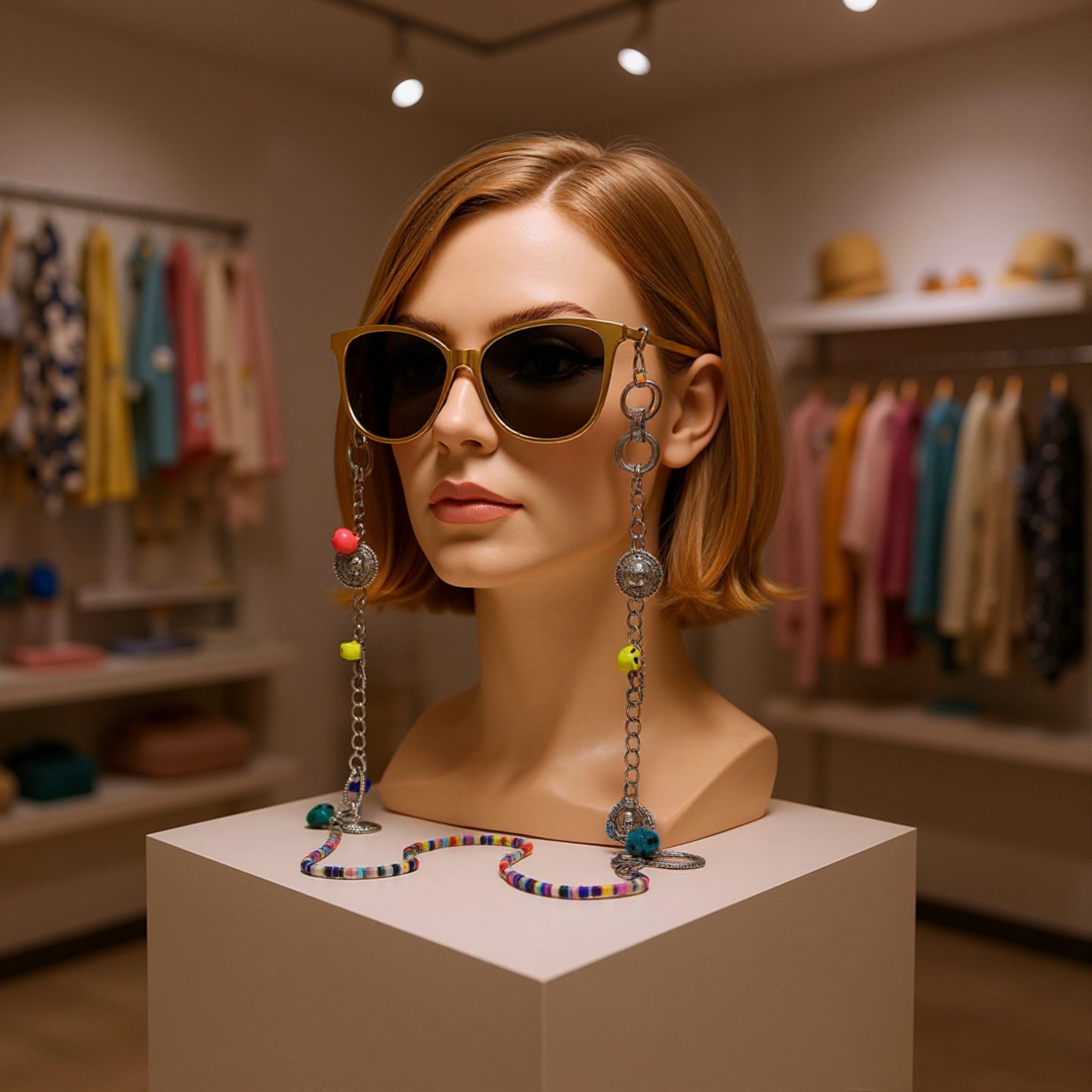 Sunglasses Chain of Coins for Women