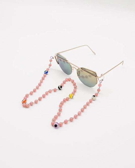 Casual Colorful Eyes Sunglasses Chain for Women