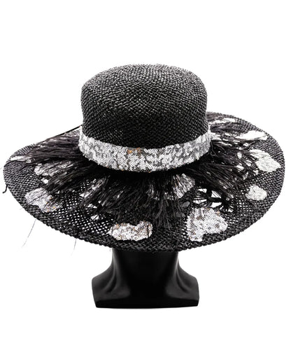 Dazzling Silver Sequin | Western Brim Hats
