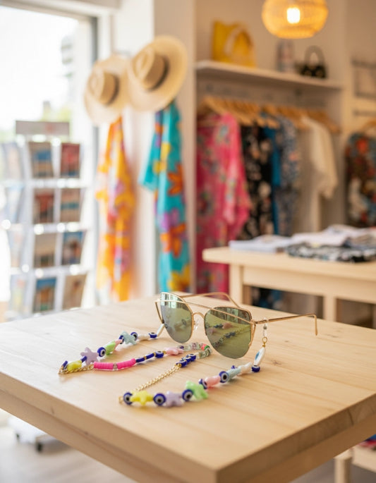 Eyes and Star Sunglasses Chain for Women