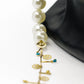 Elegant Gold and Pearl Sunglasses Stainless Steel Chain for Women