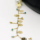 Elegant Gold and Pearl Sunglasses Stainless Steel Chain for Women