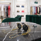 Elegant Golden Eye Sunglasses Stainless Steel Chain for Women