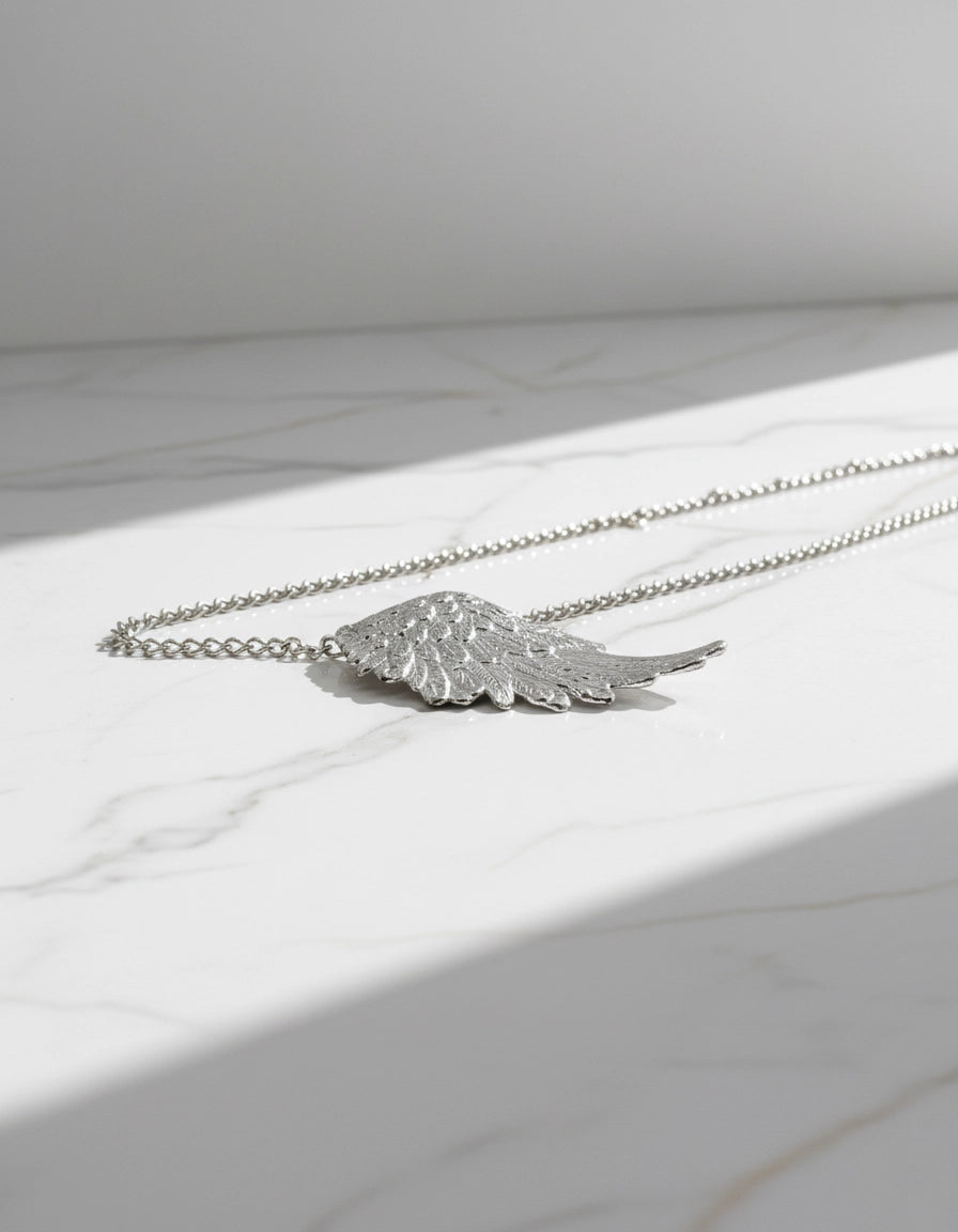 Heavenly Halo Stainless Steel Eyewear Elegant Chain with Angel Wings for Women