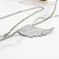 Heavenly Halo Stainless Steel Eyewear Elegant Chain with Angel Wings for Women