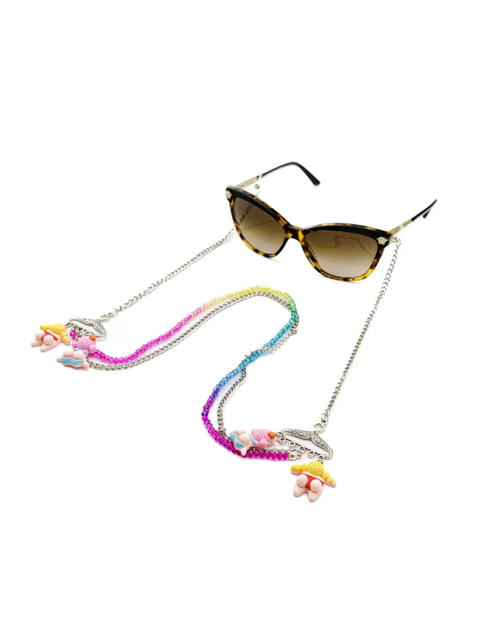 Casual Style Hook me up Sunglasses Stainless steel Chain for Women