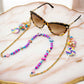 Handmade Lollipop sunglasses Stainless steel chain for Women