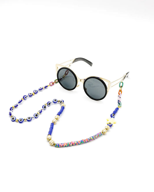 Elegant Luxurious Blue sunglasses Chain for Women