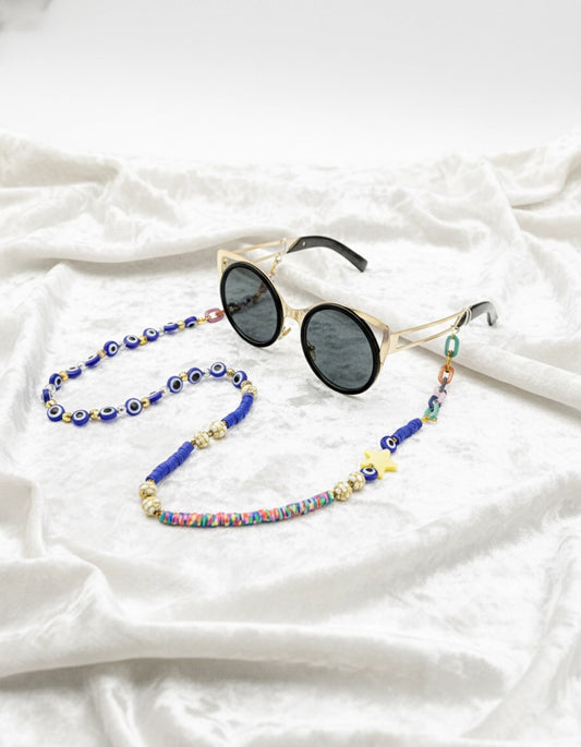 Elegant Luxurious Blue sunglasses Chain for Women