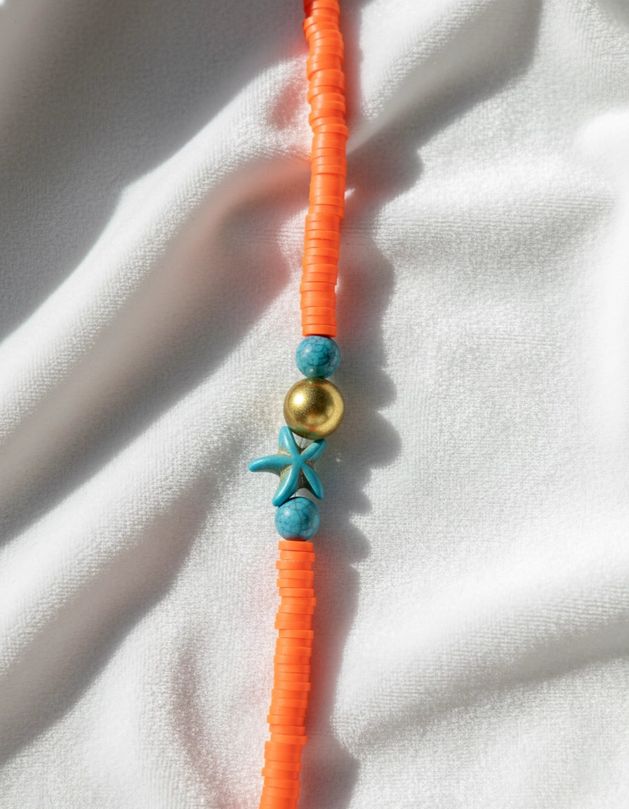 "Mediterranean Handmade Eyewear Chain: Greek Sea Star Accessory