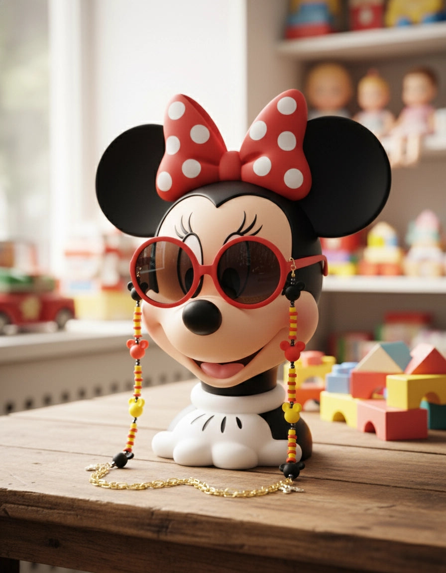 Mickey Sunglasses Stainless Steel Chain for Women