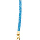 Ocean-Inspired Stainless Steel Eyewear Chain with Sparkling Blue Rods and Scallop Shells