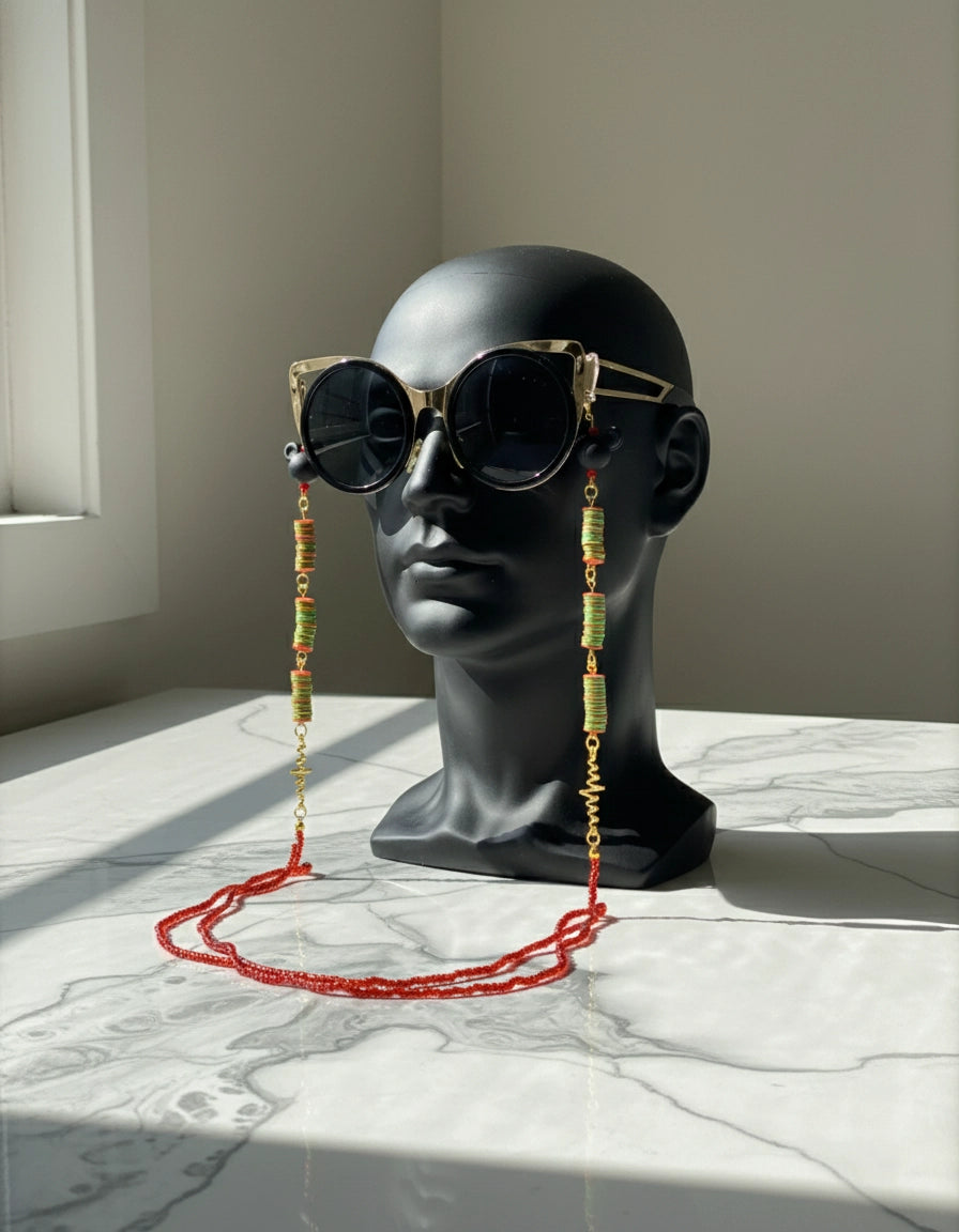 Orange Mickey Sunglasses Chain for Women