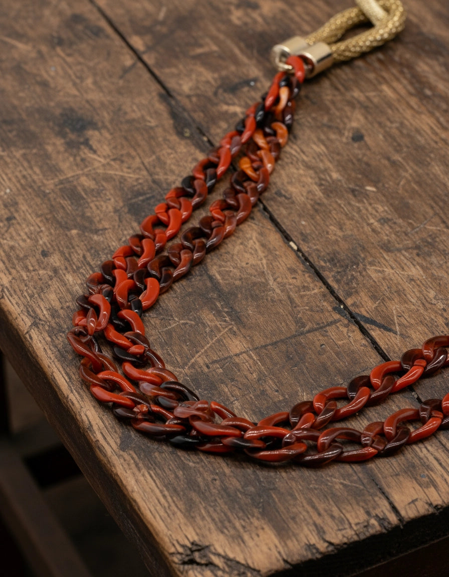 Elegant Red Dragon Eyewear Chain for Women