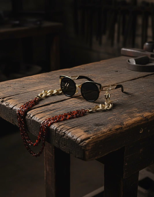 Elegant Red Dragon Eyewear Chain for Women