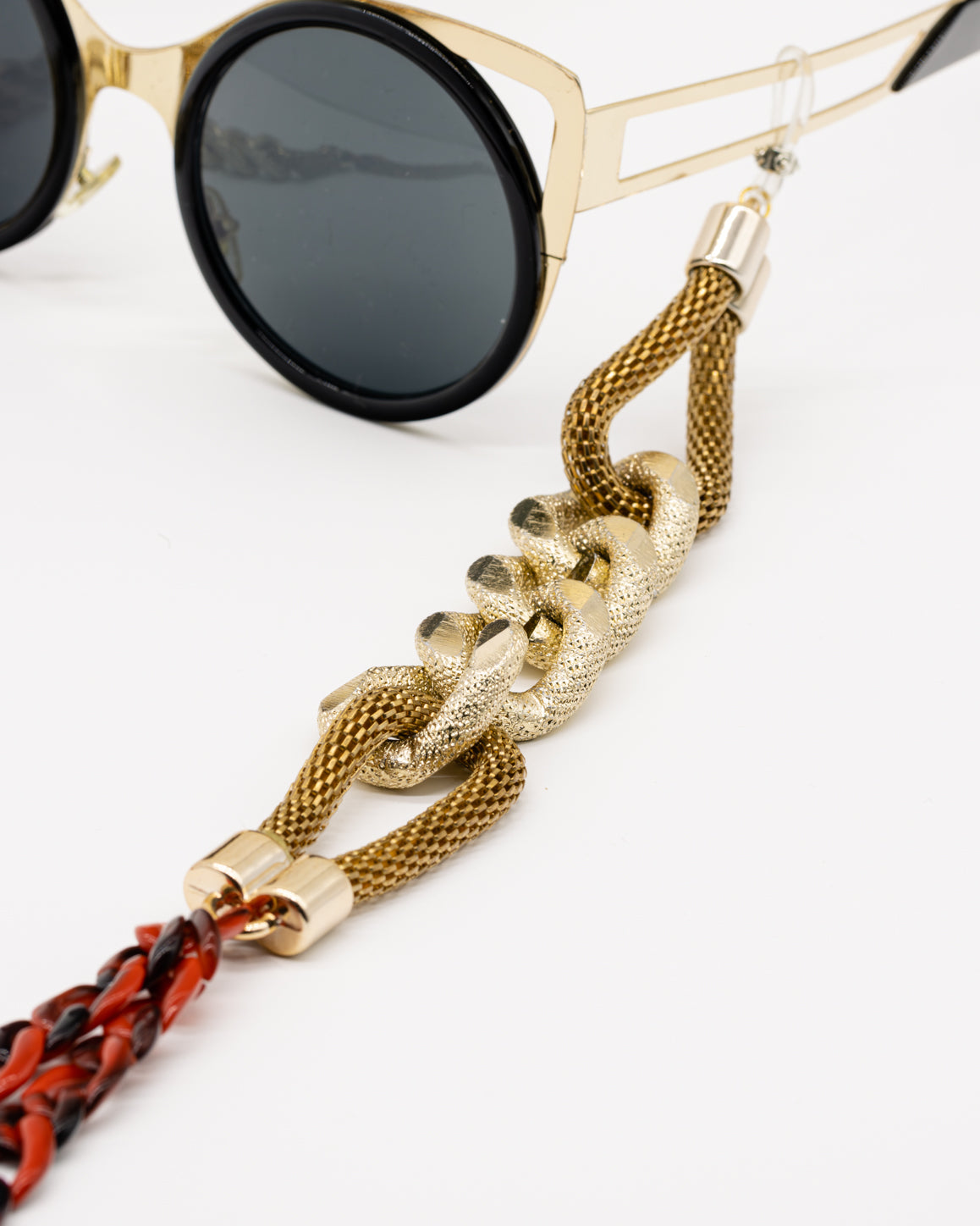 Elegant Red Dragon Eyewear Chain for Women