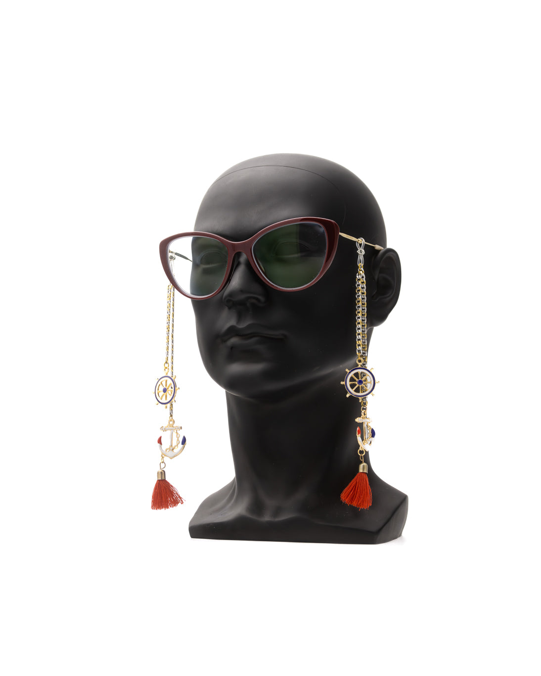 Sailor's Treasure: Elegant Handcrafted Nautical Eyewear Accessory for Women