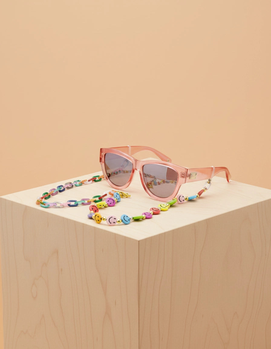 Smiley Faces Sunglasses Chain for Women