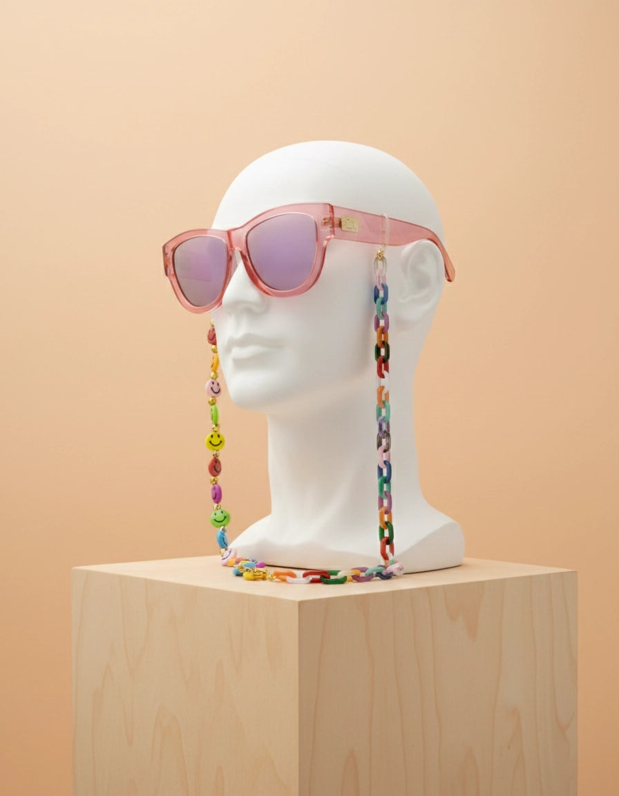Smiley Faces Sunglasses Chain for Women