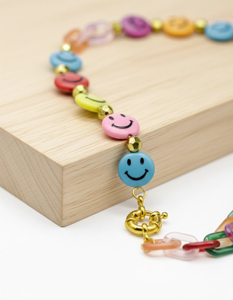 Smiley Faces Sunglasses Chain for Women