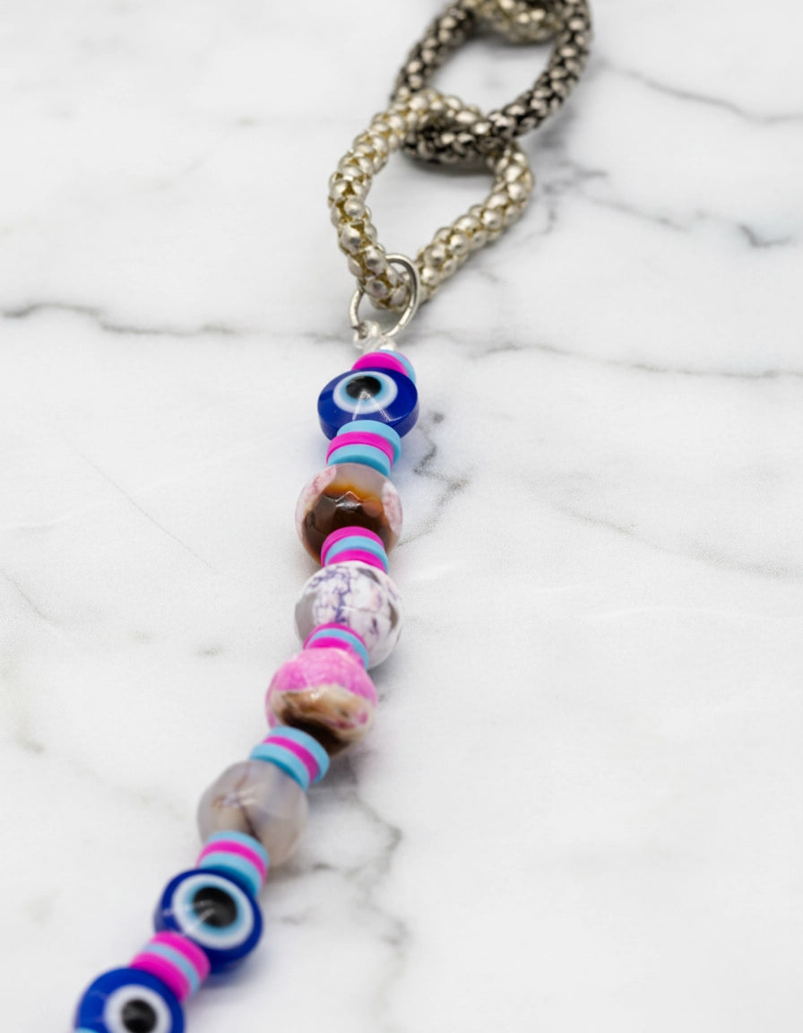 Sorcery Pearls & Evil Eyes Eyewear Elegant Chain for Women