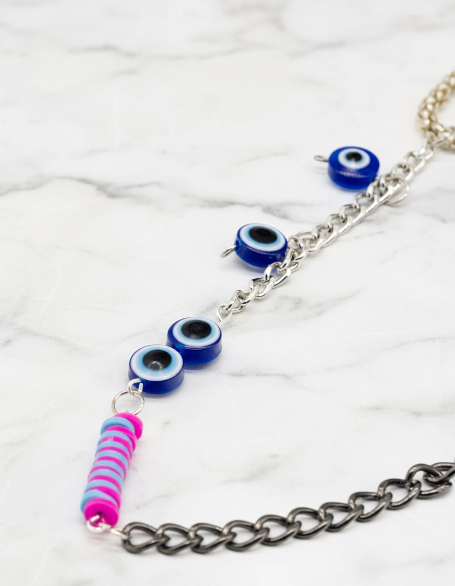 Sorcery Pearls & Evil Eyes Eyewear Elegant Chain for Women