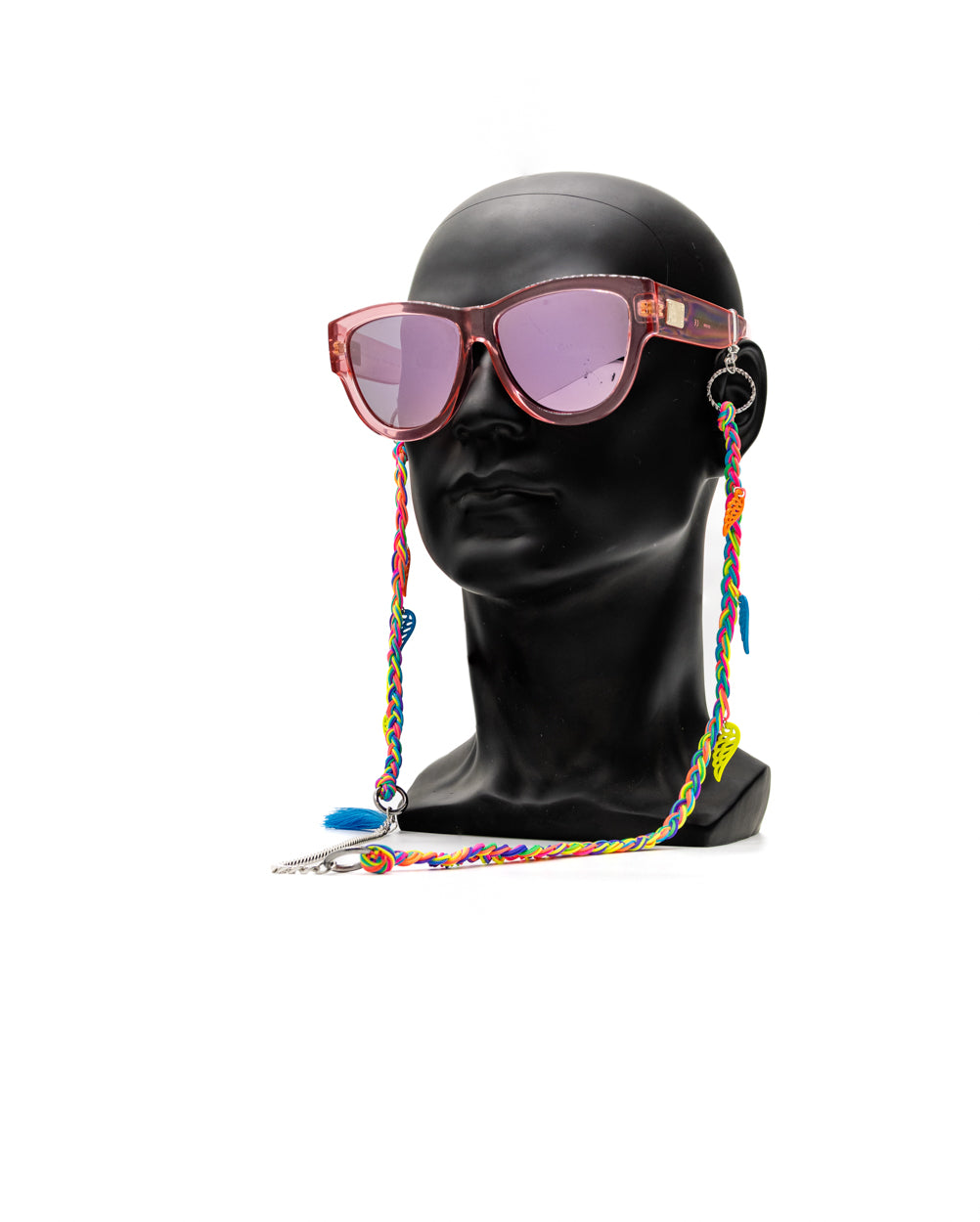 SpectraWings - Rainbow Funky Eyewear Casual Chain with Winged Charms for Women