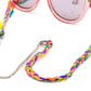 SpectraWings - Rainbow Funky Eyewear Casual Chain with Winged Charms for Women