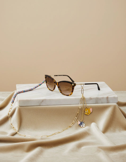 Tom and Jerry Sunglasses Stainless Steel Chain for Women