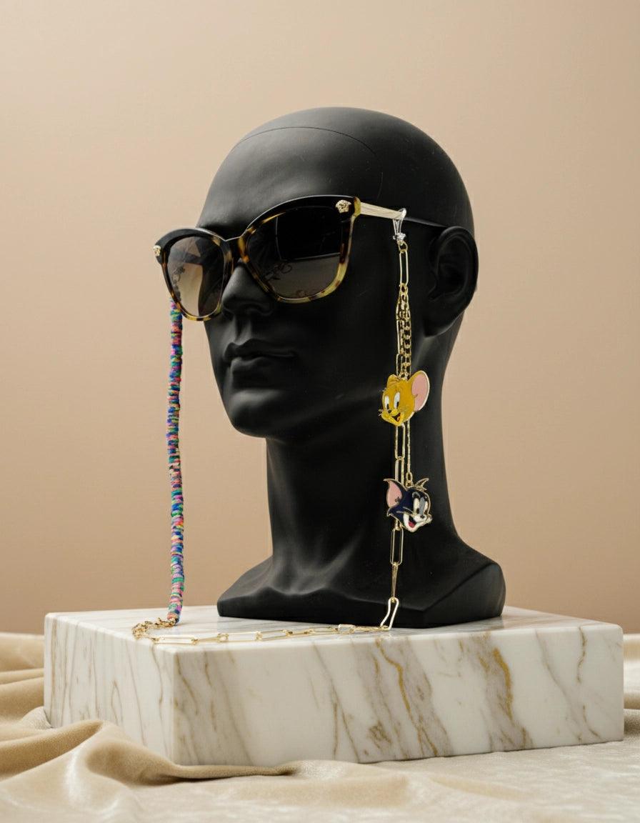 Tom and Jerry Sunglasses Stainless Steel Chain for Women