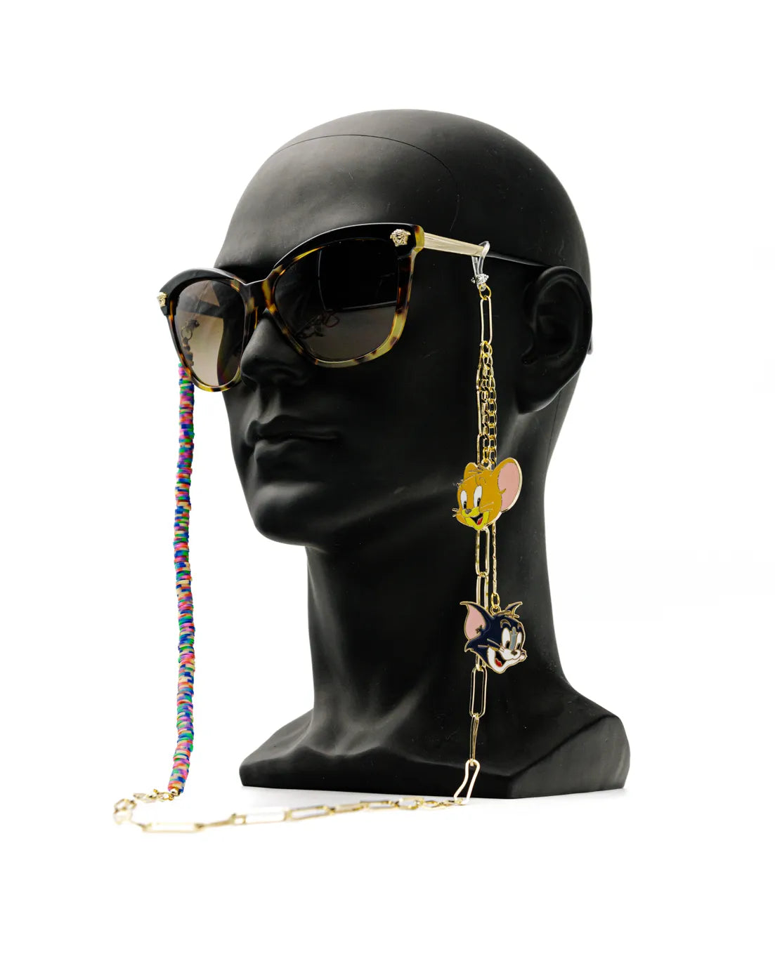 Casual Tom and Jerry Sunglasses Stainless Steel Chain for Women
