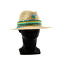 Summer Elegance: 14-inch Beaded Brim Hat