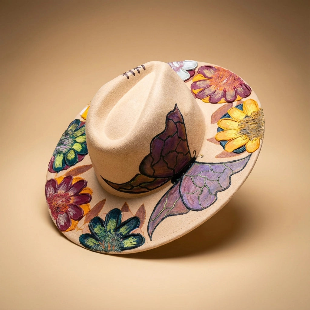 The Butterfly Garden | Western Brim Hat