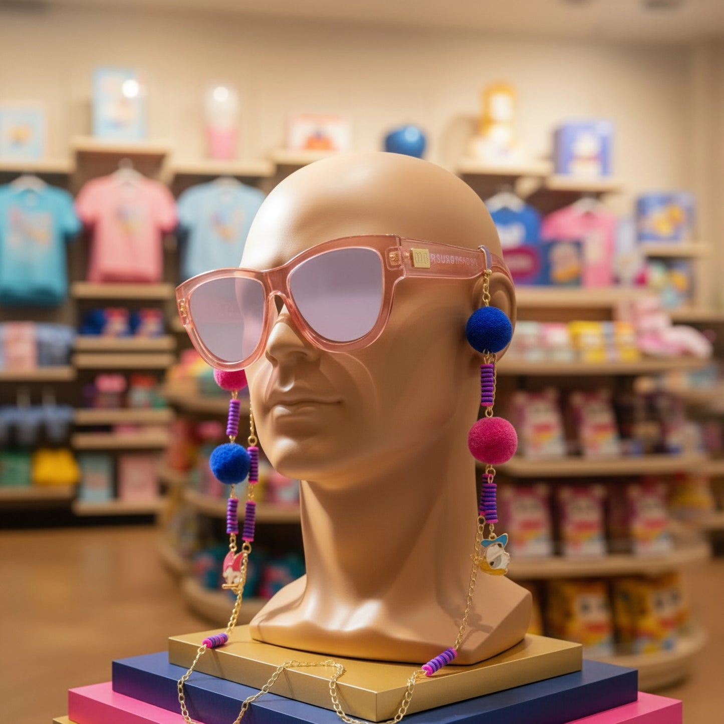 Stainless steel Donald and daisy Sunglasses Chain for Women