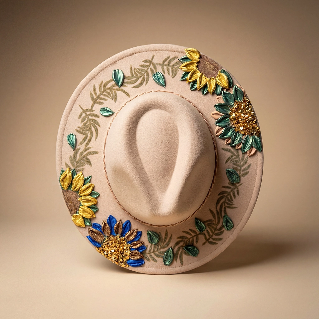 The Golden Wreath | Western Brim Hat