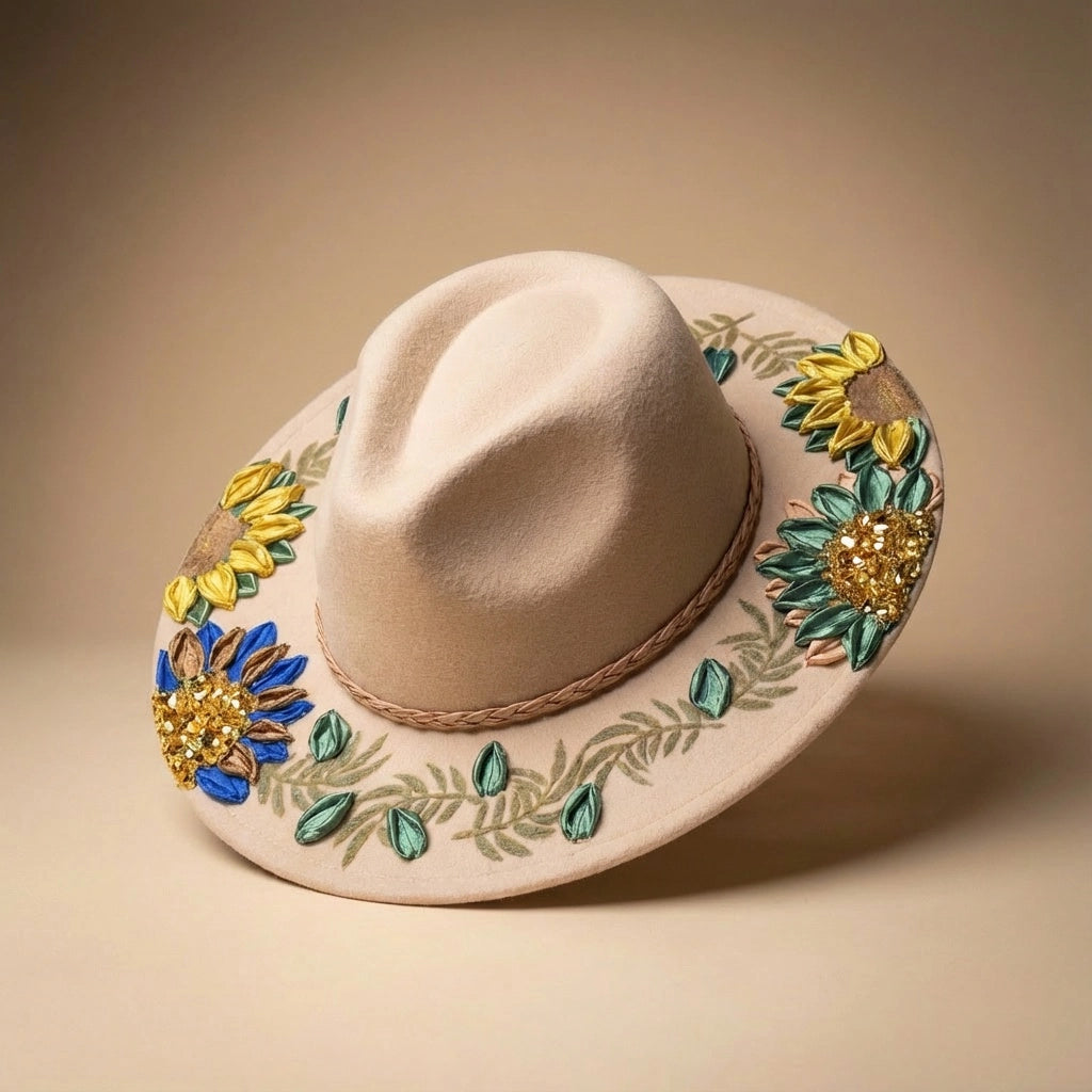 The Golden Wreath | Western Brim Hat