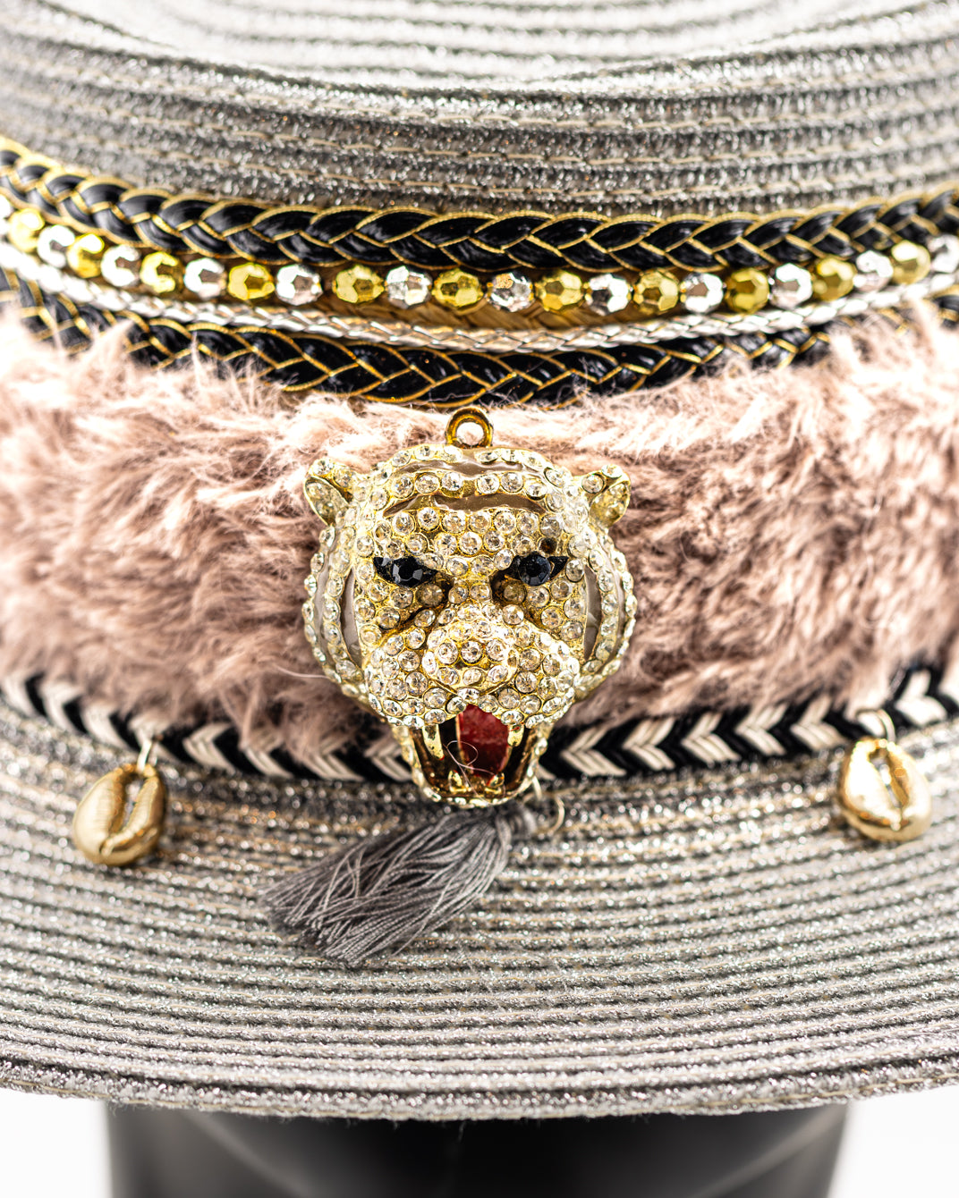 Dazzling Tiger Strass Women's Hat