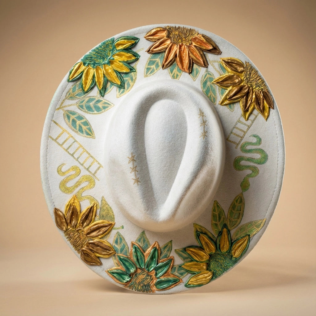 The Snake & Ladder | Western Brim Hat